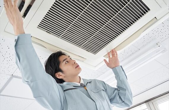 業務用エアコンの掃除は低価格な料金設定の熊本のエアコンクリーニング業者リノハンズにお任せください