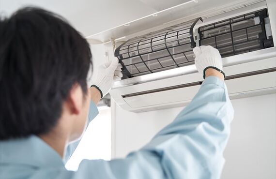 お掃除機能付きエアコンの掃除を低料金でお届け。熊本のエアコンクリーニング業者リノハンズ